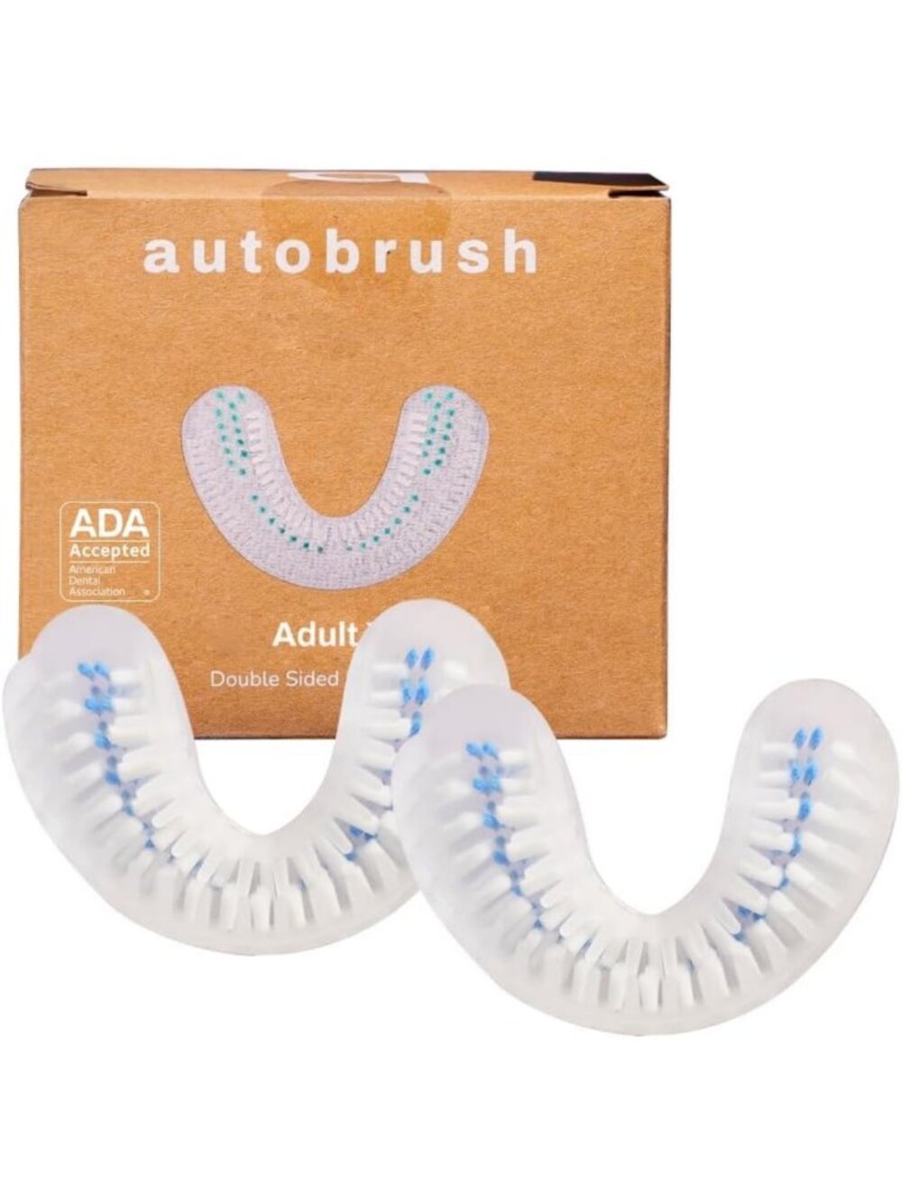 2-Pack Replacement Brush Heads for Adults, Small Size, Nylon Bristles, Oral Care
